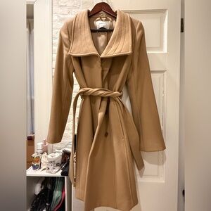 Babaton Camel Wool Coat